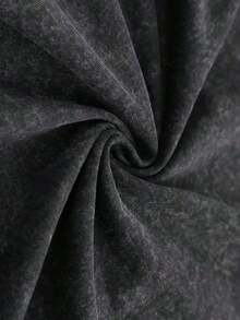 Gothic Vintage Washed Tee 100% Cotton | Gothic Letter Washed T-Shirt, Vintage Soft Fabric - Hardcore Gym Wear & Concert Gift For Men | Unisex - màu đen - Xem 5