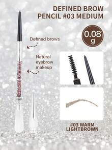 1支 Benefit 精准眉笔 #03 中号，0.08克，细笔尖，可勾勒眉形，防水防汗，适合浅棕色头发，精准上妆 - 根根分明眉筆#03號 Medium 0.08g - 查看 1