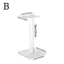 Giá đỡ tai nghe bằng acrylic trong suốt, 1 chiếc, giá treo tai nghe đa chức năng, giá đỡ tai nghe để bàn cho gia đình và văn phòng. - trong suốt - Xem 8