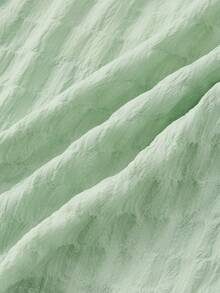 EARO Women's Long Ruffle Hem Skirt, Casual Flowy Mid-Length Skirt, Non-Stretch Fabric, Fashion Versatile Loose Fit Slimming - Mint Green - View 7