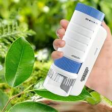 1个手持式显微镜，200倍高倍放大，无需电池，高清生物观察工具，适合儿童科学教育 - 彩色 - 查看 11