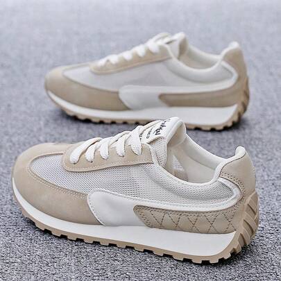 SCKMEU. 1 Đôi giày thể thao nữ đế mềm nhẹ, đa năng, kiểu dáng thời trang cao cấp năm 2026, thoáng khí và bền bỉ, phù hợp với phong cách thanh lịch, nhỏ nhắn.