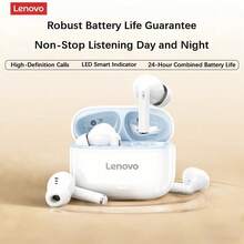 Lenovo EA269 Äkta trådlösa Bluetooth-hörlurar: Dubbel brusreduceringsteknik, utmärkt ljudkvalitet, kraftfulla stereoljudeffekter, låg latens i e-sportklass, bekväm passform, lämplig för flera scenarier. - Multifärgad - Visa 3