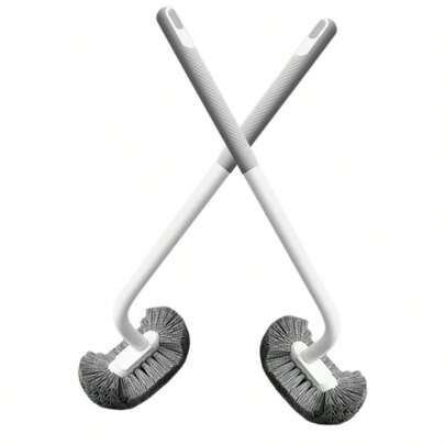 Cepillo de baño para rincones muertos del hogar, cepillo de baño de mango largo para colgar en la pared, cepillo de limpieza de pared de baño