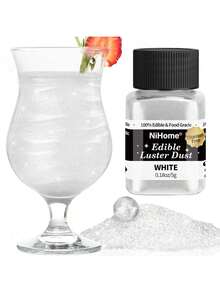 10g Edible Gold Powder, Suitable For Mousse Cake, Gummy, Macaron, Chocolate Baking Cake Decoration, Birthday Or Wedding Party DIY Pearl Powder, Cake Decoration Glitter Powder - Multicolor - View 12