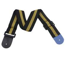 Correa de guitarra Universal ajustable, correa de hombro de nailon para guitarra eléctrica clásica acústica, bajo, piezas y accesorios BBIA - Correa de guitarra azul - Ver 2