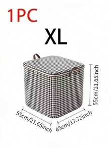 大型带轮可折叠洗衣篮，陶瓷白，乳黄色，多功能储物容器，千鸟格图案储物袋，脏衣篮，香囊，吸水纸，适合存放衣物和杂物，尤其适合浴室、阳台和家居收纳。 - 多色1 - 查看 15