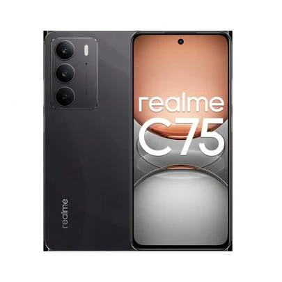  Realme C75，智能手机，8GB+256GB，Android 15 系统，5828mAh 大电池，支持 45W SuperVOOC 超级闪充，USB Type-C 接口。运行基于 Android 15 的 Realme UI 6.0 系统，支持 4G LTE 网络，不含充电器。