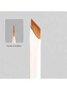 1 Set Upgraded Eyeliner Brush & Eyebrow Brush Makeup Brush Set, Ultra-Fine Angled Eyebrow Brush And Precise Lining Brush, White, Makeup Brush Set, Makeup Brush Kit, Complete Makeup Brush Set, Makeup Tool Set, Makeup Brush Gift Set - Angled Blade - View 5