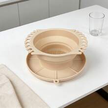 Paint Brush Cleaner Foldable Brush Rinse Cup With Palette Brush Storage Holder - C - View 4