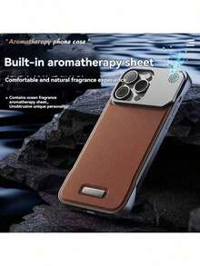 Aromatherapy Magnetic Case For Ihone 17 Pro Max/16 Pro Max/15 Pro Max | Frameless, Drop-Proof, Slim Bare-Metal FeelPremium Leather Aromatherapy Case For Ihone 17 Pro Max/16 Pro Max/15 Pro Max | Magnetic Charging, Heat DissipationAromatherapy Frameless Magnetic Case Compatible With IPhone 17 Pro Max | Drop-Proof, Slim Business Style - Navy Blue - View 10