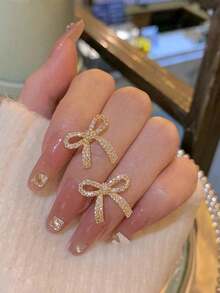 1 Pair Minimalist Delicate Luxury Butterfly Stud Earrings For Women - Gold - View 4