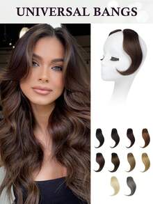 2pcs Clip-On Side Bangs, Long Sideburns Synthetic Clip-In Bangs Set - Multicolor - View 15