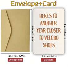 1pc Funny Birthday Greeting Card, Happy Birthday Card For Men, Mom Dad Husband Wife Birthday Card, 50 60 70 80 Years Old, Small Business Supplies, Thank You Card, Birthday Gift, Card, Unusual Item, Gift Card - Single Piece - View 6