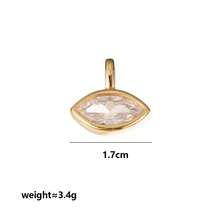 简约优雅多面闪耀吊坠项链，奢华高端百搭颈链饰品配饰，可DIY自由组装串珠链 - 金色 - 查看 12