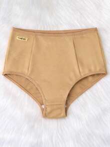 High-Waisted Panty Set With Supplex Straps - Isabela DESC - Beige - View 4