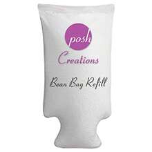 CZKQ Posh Creations - Recambio para puf de Relleno 100 L Color Blanco con Boquilla EZ-Pour - Blanco - Ver 1