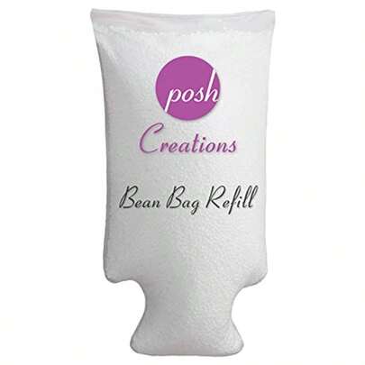 CZKQ Posh Creations - Recambio para puf de Relleno 100 L Color Blanco con Boquilla EZ-Pour