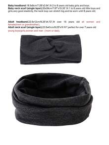 2件装轻薄单层儿童颈套+头带套装，柔软套头式保暖颈套，适合儿童和成人，可用作骑行面罩，春夏款 - 彩色 - 查看 7