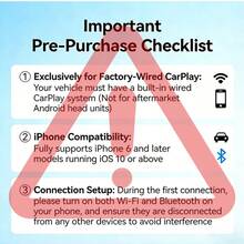 Mini Wireless CarPlay Adapter, A 2-In-1 CarPlay And Android Auto Car Wireless Adapter, Wired To Wireless, Stable Connection, Supports Android 11+ And IOS 10+ CarPlay. - 黑色 - 查看 9