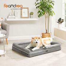 jjyuFeandrea Cama Ortopedica para Perros Sofa Cama para Mascotas Funda Extrae y Lavable 112 x 86 x 20  Gris Claro MPGW068G02Sofá cama - 112 largo x 86 ancho x 20 alto cm - Ver 2