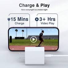 1-2个20W PD快充USB+Type-C双口墙式适配器，兼容 17 Pro Max/17 Pro/17/Air/16/15/14/13/12/11/XS/XR/8/7/6，兼容iPad - 美規A型插(110-127V) - 查看 6