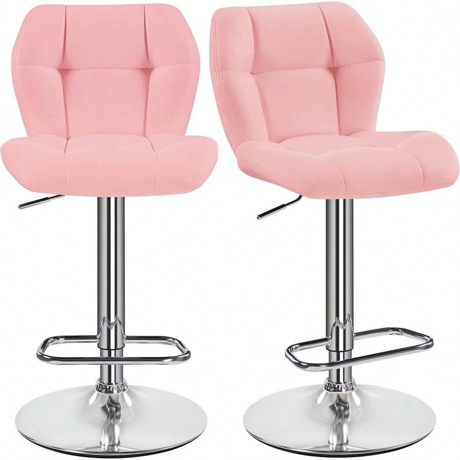 Sgabelli bar - Rosa - Pelle - Visualizzare 1