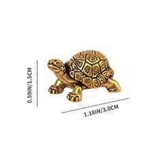 Brass Turtle Craft Decoration For Home Decoration, No Need For Electricity, Suitable For Christmas And Easter Decoration, Spring Home Decoration, Collecting Statues - 1PC - View 6