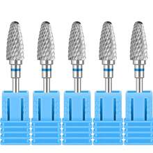 5 Pcs Tungsten Carbide Nail Drill Bits, Suitable For Gel Polish Removal And Nail Polishing, Professional Nail File, Manicure Tools. - Multicolor - View 9