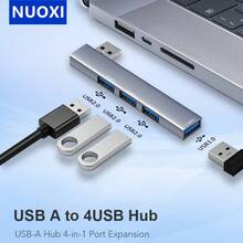 NUO XI USB-C 集线器，笔记本电脑扩展坞，便携式，USB 3.0，SD/TF 读卡器，兼容笔记本电脑、Pro、iMac、iPad Pro 和其他 USB-C 设备 - 彩色 - 查看 17