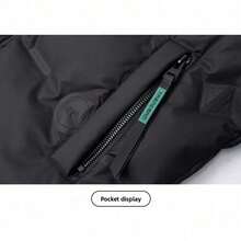 Men Winter Down Coat Loose Thickened 50 White Duck Feather Casual Jacket Stand Collar Windproof Warm Outerwear for Cold Weather Comfortable Lightweight Durable Fashionable Trendy Stylish Cozy Winter Wear - Verde - Ver 3