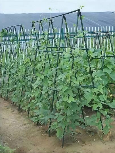 28pcs Durable Garden Support Set, Multi-Functional Garden Support Rod Set, Garden Trellis Climbing Pole, Suitable For Various Fruits And Vegetables, Plant Support, Freely Combinable And Assembled