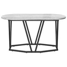 vidaXL Couchtisch Grau 80 X 40 X 40,5 Cm Sperrholz Und Metall - Grau - Übersicht 5
