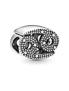 1件时尚简约电镀十二生肖串珠手链/项链，用途广泛，可DIY饰品，生日礼物 - 銀色 - 查看 7