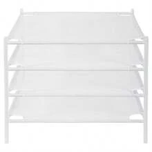 Tendedero para suéteres 4 unidades de malla apilable para secar ropa calcetines juguetes color blanco - Paquete de 2 - Ver 8