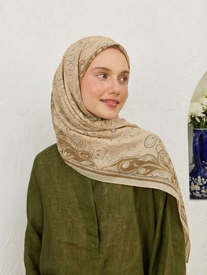 1 st. damhalsduk med vintage paisleymönster, pashmina, huvudduk, mjuk och bekväm lätt och andningsbar lång halsduk, bohemisk paisley-jacquardhalsduk, bohemisk chic, sjal för kvinnor, mångsidig avslappnad sjal/tippet, multifunktionellt pannband, lämplig för vardagsbruk och klänningar