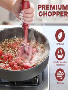 1pc Practical Non-Stick Mixing Kitchen Home – Ideal Personalised Gifts For Home Cooks & Bakers - Red - View 4