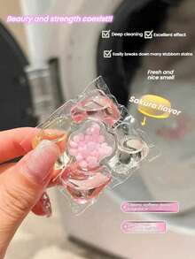 100粒/50粒/30粒装 五合一樱花牌洗衣凝珠套装 - 清洁、柔顺、去污、香氛浓缩洗衣液、衣物柔顺剂、防静电洗衣球 - 多色 - 查看 6