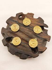 5件套太阳吊坠首饰配件 - 金黃色 - 查看 6