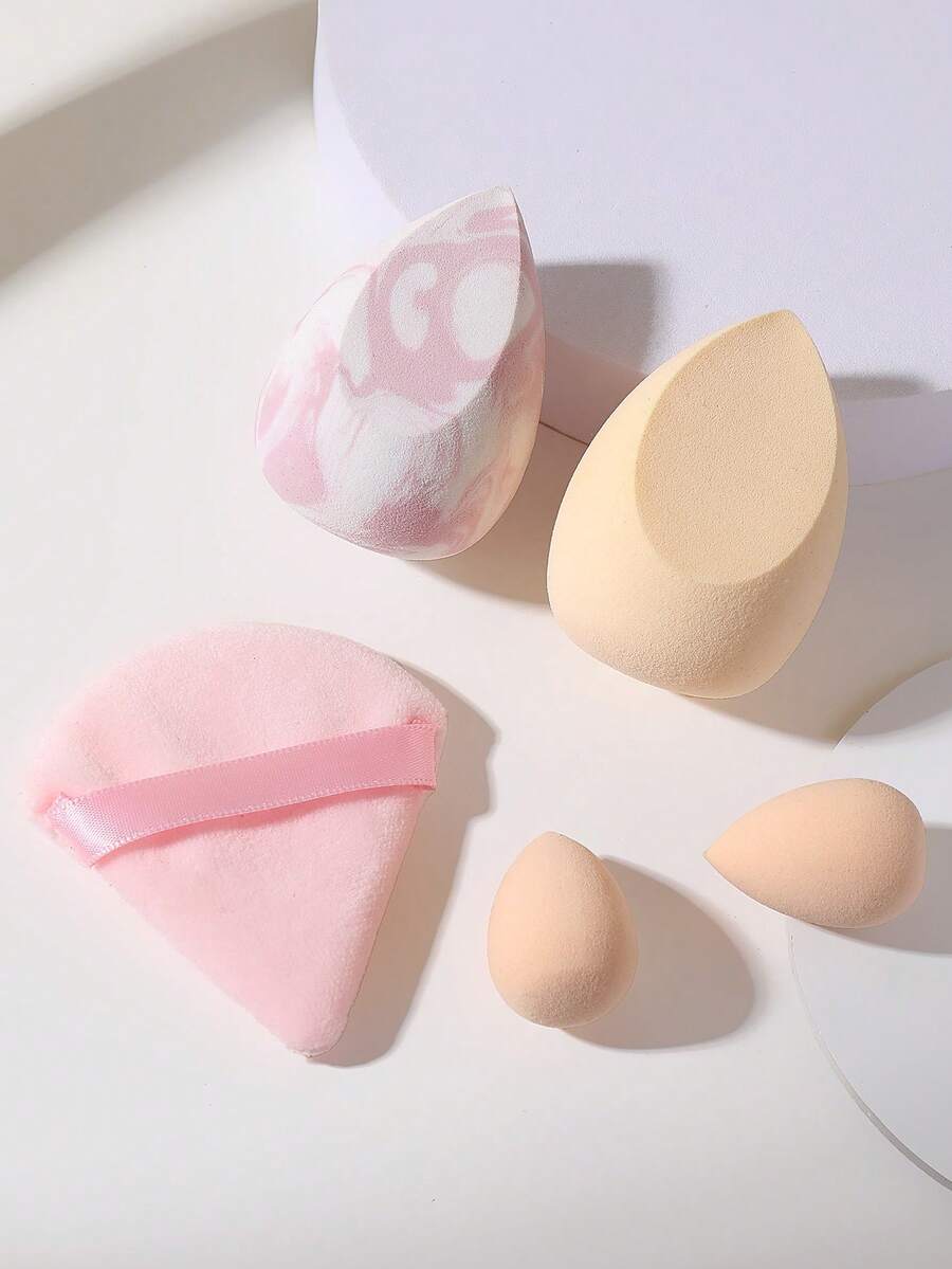 2个化妆海绵+1个三角粉扑+2个迷你化妆海绵 - 彩色 - 查看 1