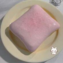 1-Piece Super Soft Butter Toast-Shaped Squeeze Stress-Relieving Toy. - The Perfect Gift For Birthdays And Holidays. - Multicolor - View 3