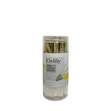 50 Pieces Of Pre-Rolled Paper Cones, For Single Use, Uncoated, Suitable As Valentine's Day Or New Year Gifts, Moisture-Proof Canned, Convenient To Carry - White - View 1