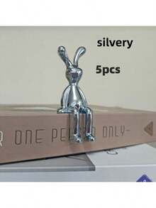 1pc Thỏ ngồi chân dài DIY thủ công hộp giấy hộp lưu trữ tay cầm xe đồ trang trí nhỏ kệ phòng tắm trang trí quà tặng tốt nhất - Vàng - Xem 18
