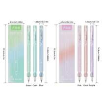 12 pièces/boîte Stylos-gel rétractables créatifs de 0,5 mm, style gelée, 6 couleurs, pour le bureau, les devoirs, la rentrée scolaire, les examens, une écriture silencieuse et fluide - boîte de 12 pièces - Voir 11