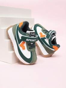 儿童软底多功能运动鞋，时尚女童休闲帆布鞋，男童休闲平底鞋 - 綠色 - 查看 5