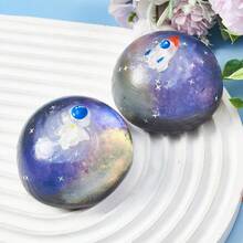 1個科幻主題星球捏捏樂，可收藏宇宙桌面擺飾，可變形慢回彈紓壓模型，星雲氛圍藝術玩具，生日禮物、復活節禮物、情人節禮物 - 彩色 - 查看 12