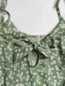 Nadia Moadl Women's Tank Top With Print. - Green - View 2