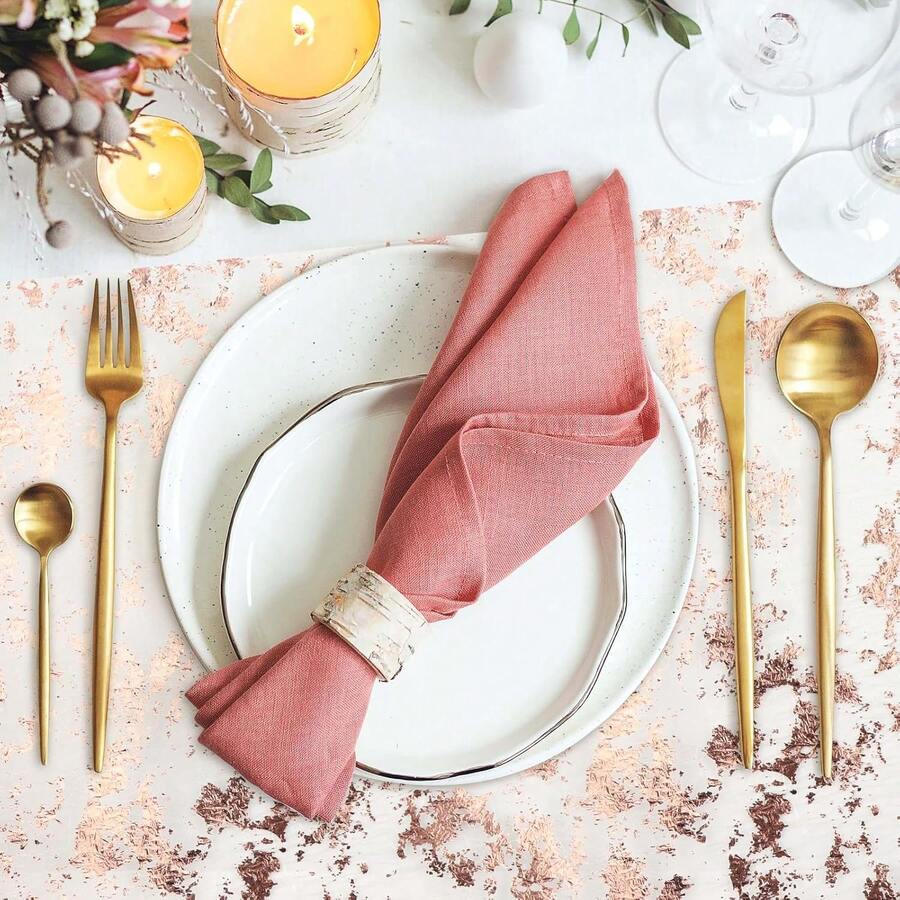 Bộ 3 khăn trải bàn màu vàng hồng kích thước 11*108 inch, khăn trải bàn lưới lấp lánh, thích hợp cho đám cưới, tiệc sinh nhật, kỷ niệm, tiệc chiêu đãi, lễ hội.