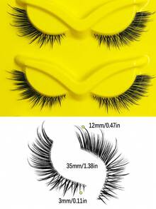 Asiteo 5 Pairs New Cat Eye Lashes With Natural Long Transparent Wings & Tail Extension, Soft 3D Faux Mink Eyelashes Suitable For Natural Makeup, Party, Glam, Gift, Wedding, Bridesmaid, Vacation, Beach - Cat Eye Lashes - View 5