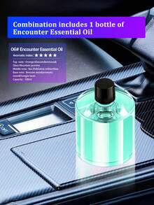 智能车载香薰机 - 智能启动快速充电功能 - 5 种工作模式，车载电动空气清新剂，配备投影星光灯，迷你车载空气加湿器，浓度可调，自动启停，USB 充电，内置电池，彩色 LED 灯环，适用于汽车、办公室、浴室、卧室、宠物房以及新车配件，6 种精油可供选择。 - 黑色 - 查看 14